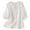 White, variant on Shwomsmer Womens T Shirts Women's Vintage Linen Embroidered Shirt V Neck Simplicity Solid Color ¾ Sleeve Top Womens Compression T Shirt