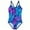 A Navy Leaves, variant on BAOHULU Girls` Swimsuit One-Piece with UPF 50  Printed Bathing Suit 3-11 Years