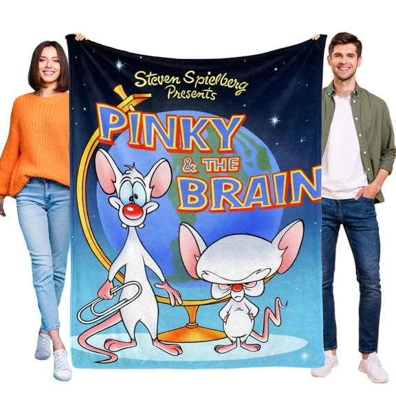 Pinky and the BrainFlannel Throw Blanket Warm 3D Printed Flannel Throw/Blanket Ultra-Soft Lightweight Warm Flannel All Season Light Weight Living Room/Bedroom Warm Blanket 40"X60"(100cm*150cm)