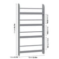 thumbnail image 3 of Homfa 4-Tier Wall Bookshelf, 43.7"H Wall Mounted Kids Bookshelf, Book Storage Rack for Kids Room, Gray, 3 of 7