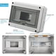 thumbnail image 3 of Caja eléctrica para exteriores resistente al agua IP65, montaje en superficie ABS de 8 módulos, caja de conexiones resistente a la intemperie, gabinete de control para uso en exteriores, 3 of 5