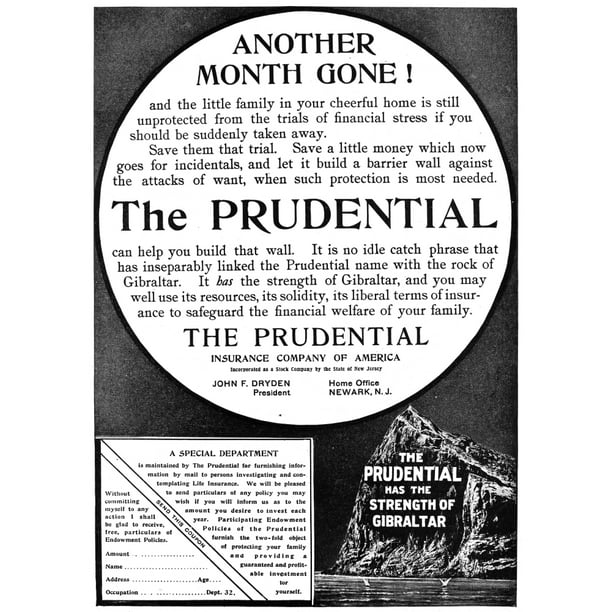 Insurance Advertisement Nthe Prudential Insurance Company Of America