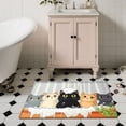 thumbnail image 5 of YIMEIS Bathtub Cat 19.7''*31.5''/17.7''*47.2'' Combo Flannel Mat, Non-Slip, Wear-Resistant Rug for Bathroom & Balcony, 5 of 10