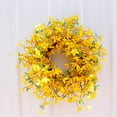thumbnail image 2 of Doolland Seasonal Wreaths Yellow Front Door Wreath - 22" Forsythia Wreath Perfect for Spring, Chic Farmhouse Wreath Ideal for Window & Porch Decor, a Vibrant Housewarming Gift, 2 of 10