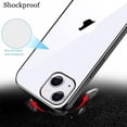 thumbnail image 5 of Compatible with iPhone 14 Case Clear Ultra Transparent Shockproof Protective Cell Phone Case Non-Yellowing Flexible TPU Liquid Silicone Slim Thin Cover-Black, 5 of 14