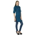 thumbnail image 2 of Casual Top Women Kurti Ethnic Indian Cotton Kurta Tunic Solid Designer Dress, 2 of 3