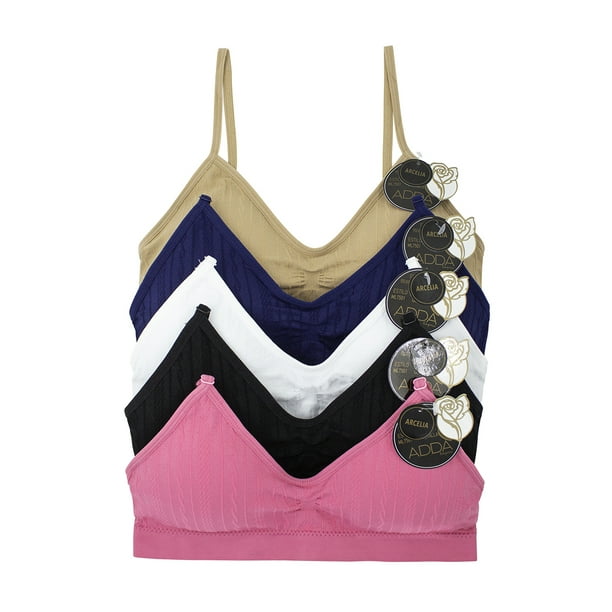 Paquete 6 Top Microfibra Gruesa Adda Lingerie Con Copas Desmontables