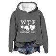 thumbnail image 4 of Rbaofujie Sweat à Capuche pour Enfants, Imprimé Décontracté, Col Rond, Manches Longues, Gris Foncé, 4 of 4