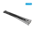 thumbnail image 3 of Cable de Llavero de Alambre de 6 Pulgadas con Anillo de Llave de Acero Inoxidable, Negro, Paquete de 10, 3 of 6