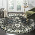 thumbnail image 2 of SAFAVIEH Vintage Hamadan Pema Traditional Runner Rug, Dark Grey/Ivory, 2'3" x 8', 2 of 8