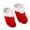 Red, variant on Callipe 1 Pair Christmas Santa Slippers Festive Red Cartoon Shoes Lovely Adorable Santa Slippers for Decoration And Comfort