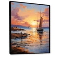 thumbnail image 2 of Designart "Ibizas Spain Sunset III" Spain Floater Framed Wall Decor, 2 of 7