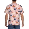 thumbnail image 3 of Bixox Men's Funny Chicken Printed Short Sleeve Skinny Athletic T-Shirt, 3 of 6