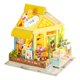 thumbnail image 2 of Casa de muñecas en miniatura de madera DIY Adorable Casa Muebles Adultos Regalo amarillo perfke casa de muñecas en miniatura, 2 of 9
