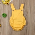 thumbnail image 3 of MesaSe Newborn Baby Summer Romper Unisex Solid Color Jumpsuit Sleeveless Overalls Outfits 1Pcs, 3 of 7