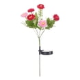 thumbnail image 2 of Luces Decorativas Solares De Plástico Luces solares de flores de 7 cabezas, impermeables, LED, artificiales, para decoración de jardín, caminos, césped, patio (rojo, 1 pieza) Rkxzt, 2 of 8