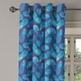 thumbnail image 2 of Ambesonne Modern Grommet Curtain, Exotic Pineapple, 50" x 108", Night Blue Turquoise, 2 of 6