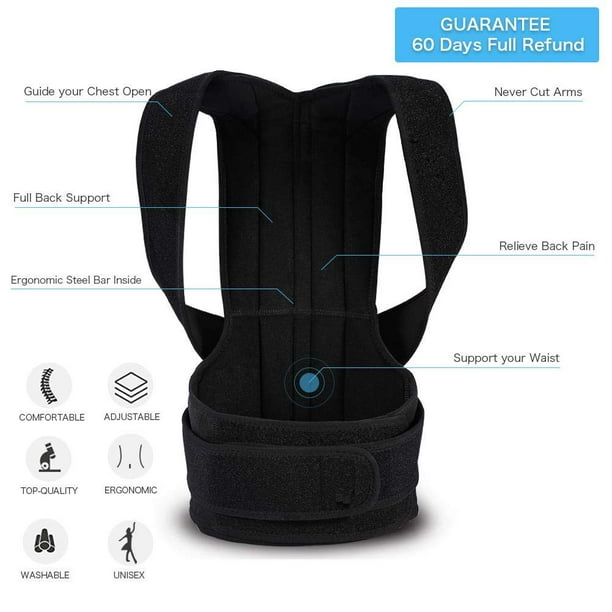 Posture Corrector for Women Men Posture Corrector Back Brace Support for  Shoulder Back Waist Back Brace Support Belt