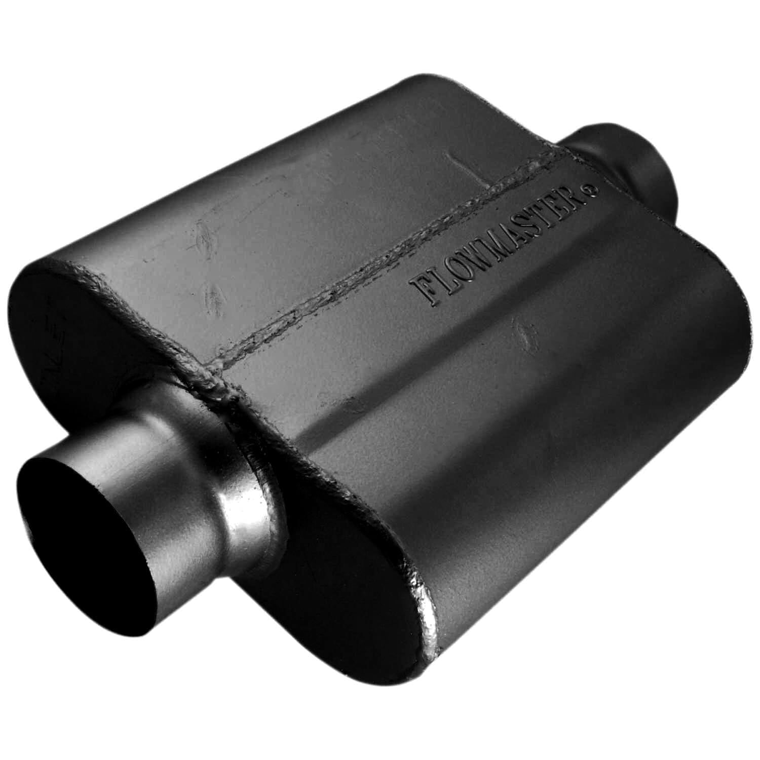 Pot D'échappement Flowmaster 40 Series - Son Puissant Et Agressif, Entrée Décalée 2.50", Sortie Centrée 2.50" - 10