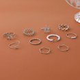 thumbnail image 4 of 10pcs Flower Leaf Vine Imitation Pearls Rings Handmade Jewelry Trendy Finger Accessories for Fashion Forward Women, 4 of 4