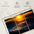 thumbnail image 6 of Elephant Stock Sunrise Over Smoky Mountains Wall Art - Horizontal Multi Panel Canvas - Living Room Wall Decor - Nature Multi Panel - Orange And Blue Decor - 38" x 24", 6 of 8