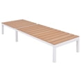 thumbnail image 3 of vidaXL Chaise Longue Aluminium et WPC Marron, 3 of 6