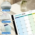 thumbnail image 5 of 2026 Large Desk Calendar and Wall Planner, 18 Months Jan 2026-Jun 2027, 22x17 in Grid for Family Schedule and Office Organization, Desktop Monthly Blotter Pad, 5 of 9