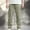 Army Green, variant on Jyeity Mens Pants Corduroy Drawstring Fashion Straight Leg Elastic Waist Loose with Pockets Black Pants L
