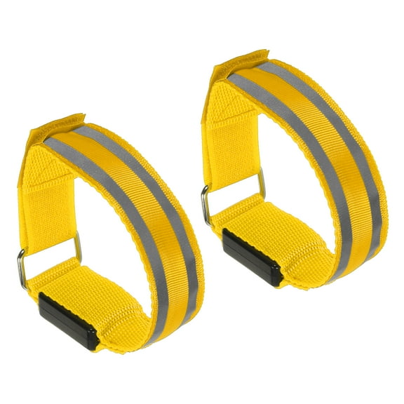 Uxcell LED Wristband, 2 Pack Light Up Bracelets LED Armbands, Yellow