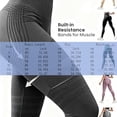 thumbnail image 6 of Anti Cellulite 3D Leggings Resistance Band Leggings for Women, High Waist Compression Gym Yoga Pants with Tummy Control and Butt Lifting Design, 6 of 7