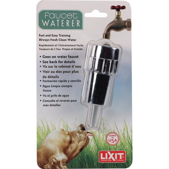 Lixit Faucet Waterer Fast  Easy Training Clean Fresh Water 2Pck