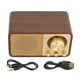 thumbnail image 2 of Altavoz de Bluetooth de Madera Retro, Reproducciónica de Tarjetas de Almacenamiento Altavoz Inalámbrico de Madera de Sonido Transparente Para Restaurantes, 2 of 7