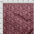 thumbnail image 3 of oneOone Cotton Jersey Maroon Fabric Beach Fabric For Sewing Printed Craft Fabric By The Yard 58 Inch Wide, 3 of 4