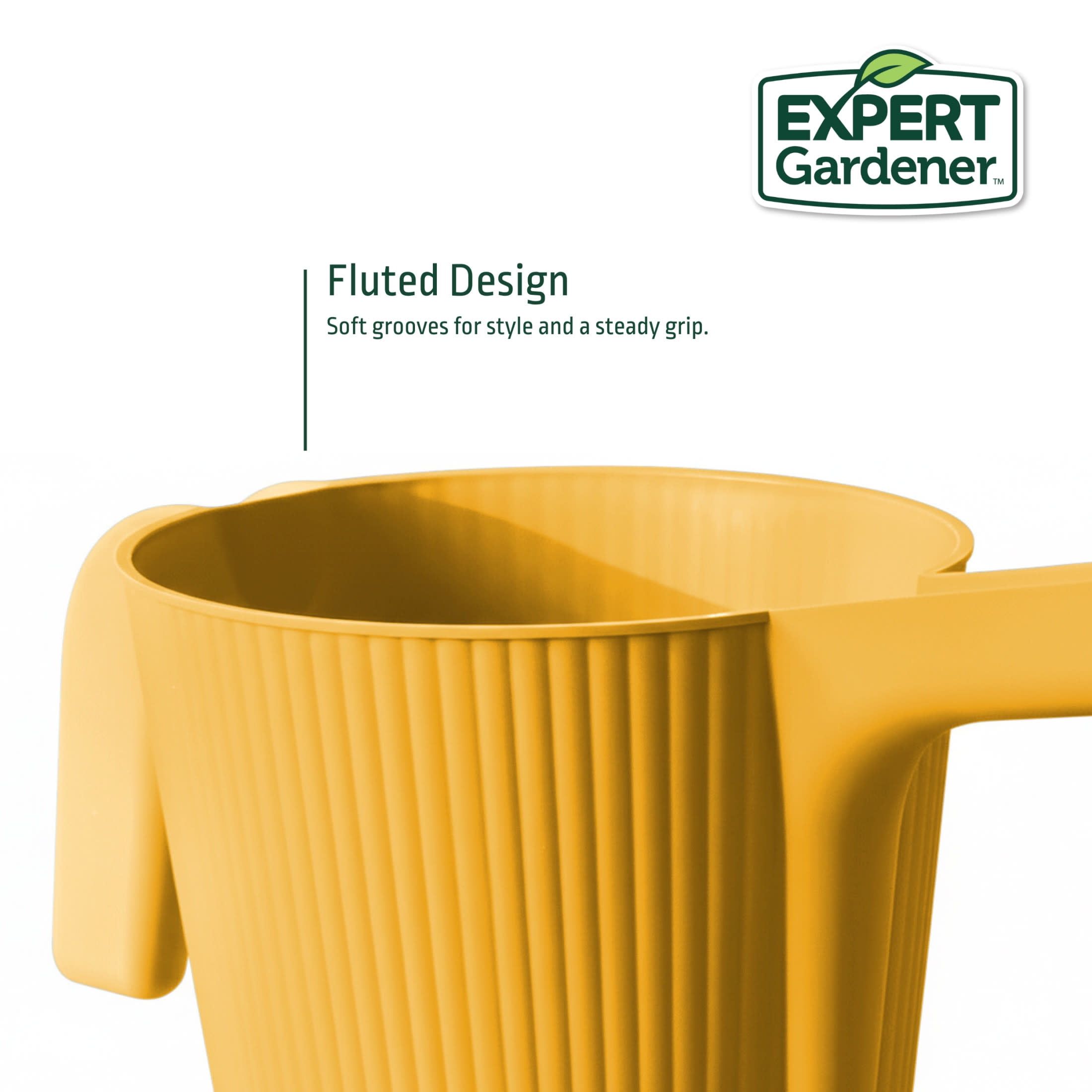 Expert Gardener 0.5 gal. Resin Watering Can, Daisy Yellow