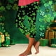 thumbnail image 1 of TaTaai Women St. Patrick's Day Random Print Capri Leggings High Waist Skinny Fit Stretchy Breathable Machine Washable No Fading Holiday Street Sports Casual Wear Gift, 1 of 5