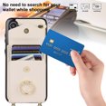 thumbnail image 4 of Asuwish Credit Card Slot PU Leather Wallet Cell Phone Case with Ring & RFID Blocking and Tempered Glass Screen Protector for Samsung Galaxy S23 FE, White, 4 of 13