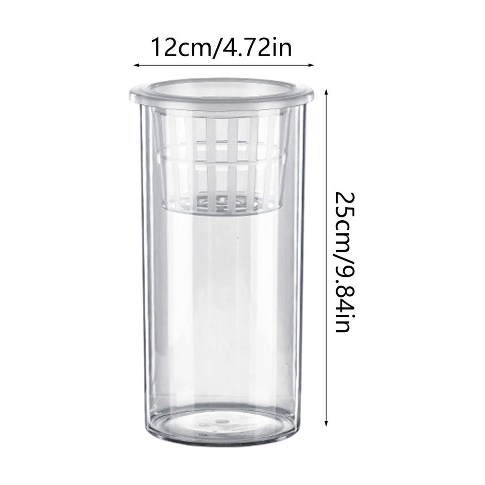 Goldfish Bowl Fish Tank for Goldfish Plastic Aquarium Home Decor Clear Fish Tank for Desktop Suitable for Tabletops Living Room Bedroom Ornaments