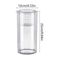 thumbnail image 3 of Goldfish Bowl Fish Tank Plastic Aquarium Clear Desktop Tank Black, Hydroponic Planter Top, Living Room Bedroom Home Decor, Multiple Sizes, 3 of 6