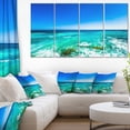 thumbnail image 1 of Seashore with Clear Water and Sky - Modern Seashore Canvas Art, 1 of 3