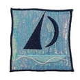 thumbnail image 1 of ID 0157B Tropical Sail Boat Patch Ocean Picture Embroidered Iron On Applique, 1 of 1