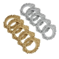 TEHAUX Fancy Picture Frames Silver Mini Oval 10Pcs For Home Ornaments