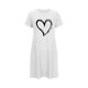 thumbnail image 5 of Camisón corto de talla grande para mujer, camisón de manga corta con estampado de pecho a la moda, camisón para mujer, 5 of 5