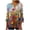 Multicolor Plus Size Blouse for Women_l, variant on CYMMPU Loose Fit Button V Neck Flare Sleeve Fall Fashion Shirts Blouses for Women Dressy Casual Floral Printed T-Shirts Spring Tops 3/4 Sleeve Empire Waist A Line T-Shirts XXL