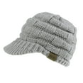 thumbnail image 2 of Women Stretchy Crochet Knitted Ponytail Beanie Cap Messy Baseball Cap, 2 of 2