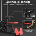 thumbnail image 5 of Mikolo LAT Pulldown Machine, Multifunction Row Cable Fitness Equipment with Flip-up Footplate and Plates Storage Posts, 5 of 7