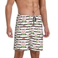 thumbnail image 2 of Fotbe Pig And Watermelon Pantalones Cortos de Pijama para Hombre, Ropa de Dormir, Pantalones de Pijama Cortos para Hombre-4X-Large, 2 of 6
