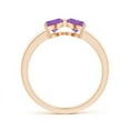 thumbnail image 2 of ANGARA Natural 0.8 Ct. Amethyst Fashion Ring in 14K Rose Gold for Women (Ring Size: 6), 2 of 7