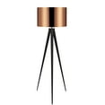 thumbnail image 1 of Teamson Home Romanza Tripod Floor Lamp Modern Lighting - Copper / Black, 1 of 5