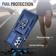 thumbnail image 4 of for Samsung A53 5G Case, Galaxy A53 5G Case with Camera Cover & 360°Kickstand Ring with Tempered Glass Screen Protector, Military Grade Shockproof Protective Cover for A53 5G Case Blue, 4 of 14