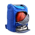 thumbnail image 6 of J World Athlete Backpack with Shoe Compartment Bat Holders and Night Visibility, Navy, 6 of 7